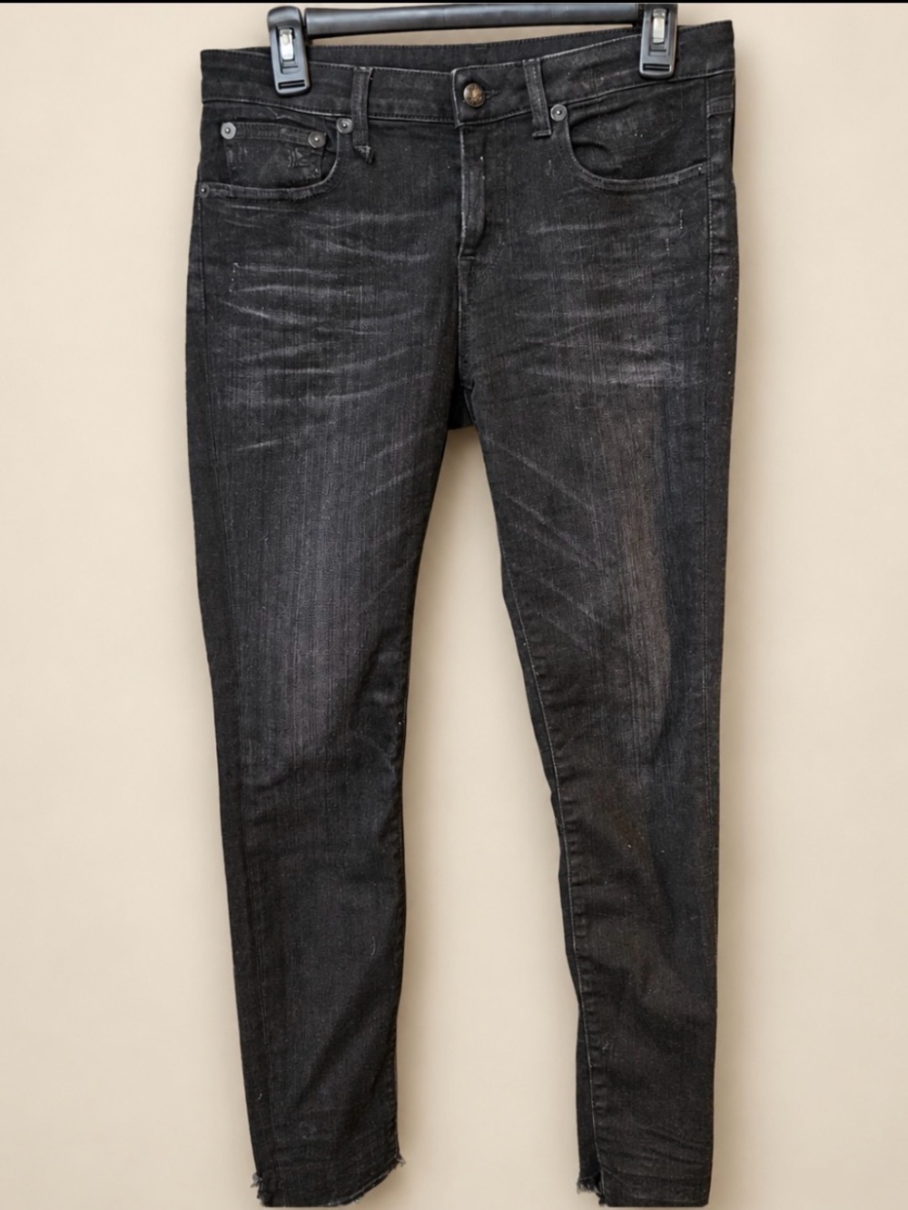 R13 Women's Black Allison Skinny Jeans with 211 Stratford Wash